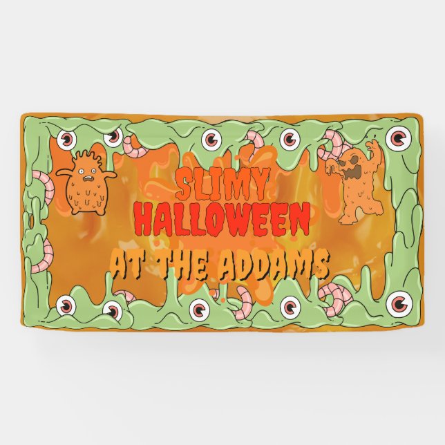 Bannière d'Halloween mince (Horizontal)