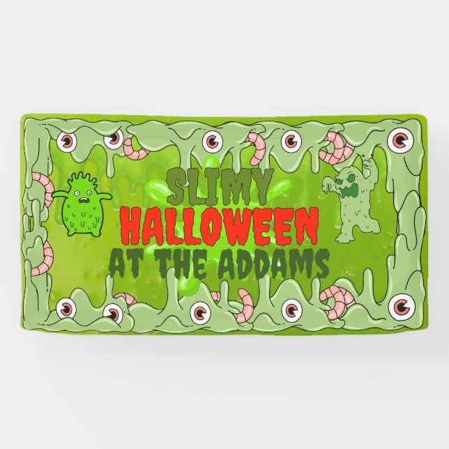 Bannière d'Halloween mince (Horizontal)