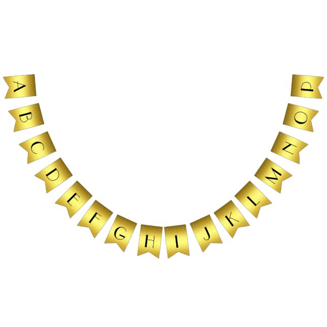 Bannière dorée personnalisée (Tout)