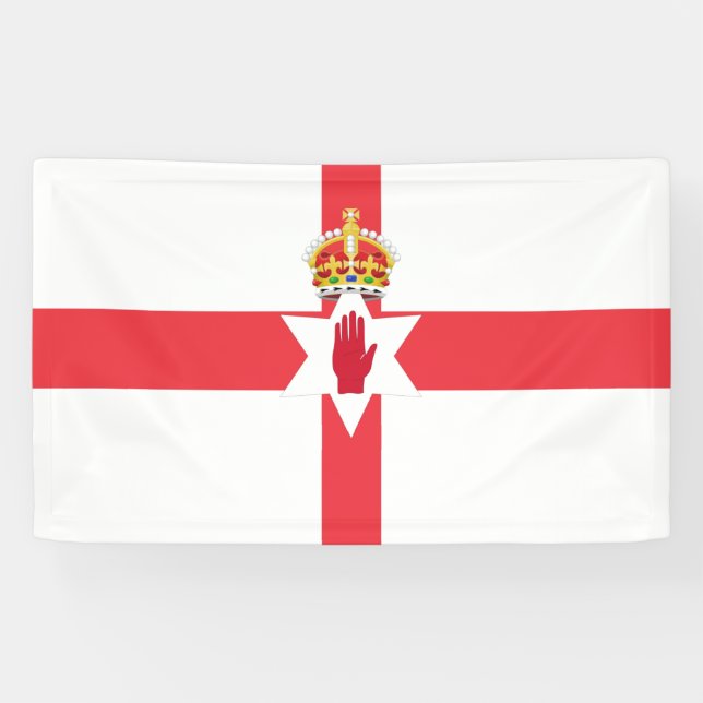 Bannière drapeau d'Irlande du Nord (Horizontal)