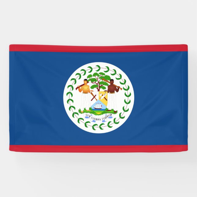 Bannière drapeau du Belize (Horizontal)