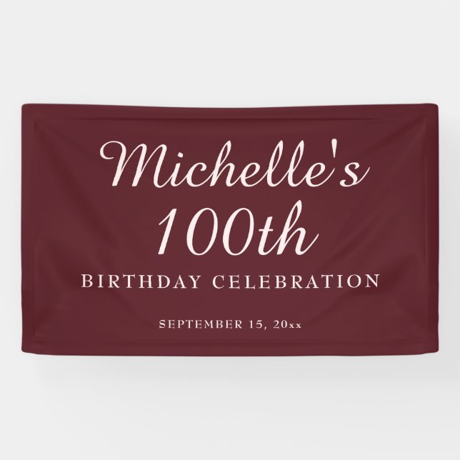 Bannière du 100e anniversaire de la fête de Bourgo (Horizontal)