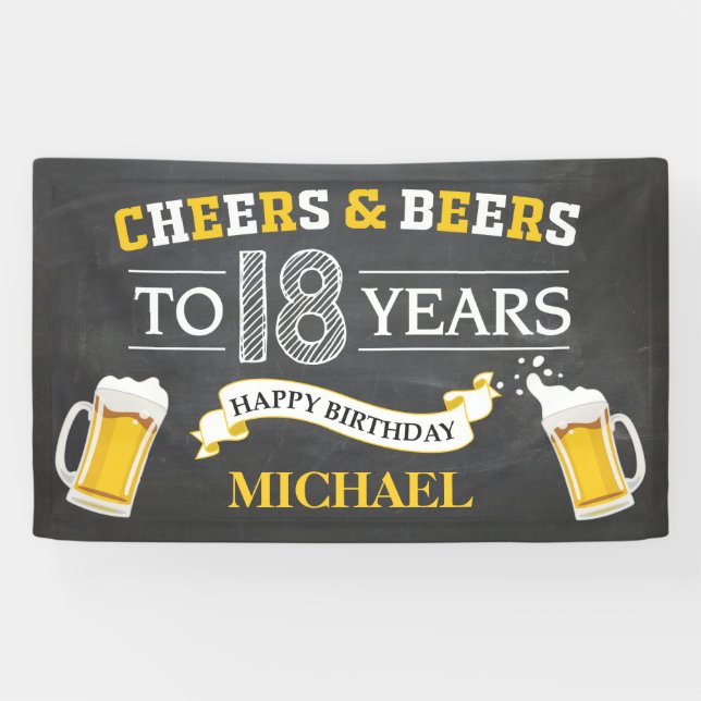 Bannière du 18e anniversaire de la fête des bières (Horizontal)