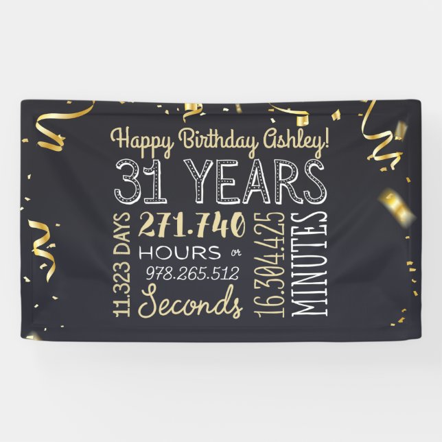 Bannière du 31e anniversaire - 31 ans en heures Go (Horizontal)