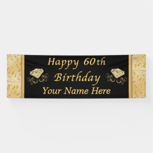 Bannière du 60e anniversaire de Black Gold person