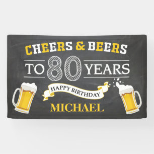 Bannière du 80e anniversaire de la fête des bières