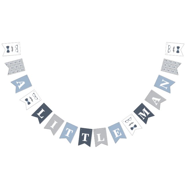 Bannière du Baby shower Little Man (Tout)
