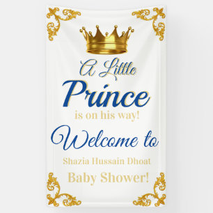 Bannière du Baby shower Royal Prince