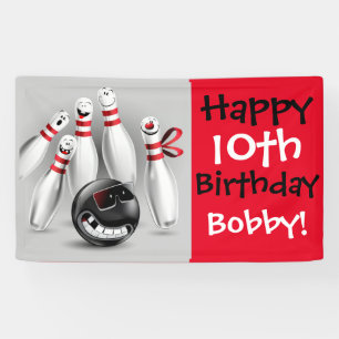 Bannière du Bowling Party Personnaliser 3'x5'