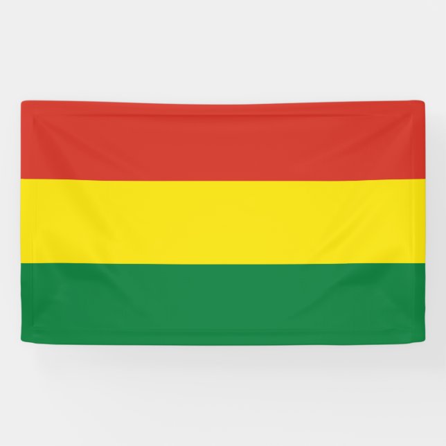 Bannière du drapeau bolivien (Horizontal)