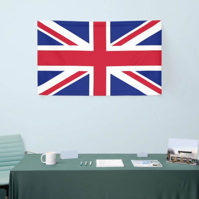 Bannière du drapeau britannique Union Jack (Salon professionnel)