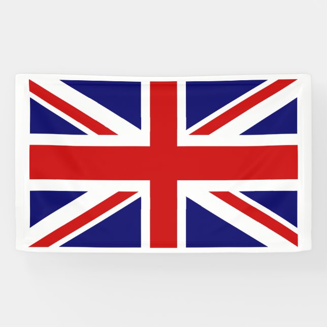 Bannière du drapeau britannique Union Jack (Horizontal)