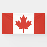 Bannière du drapeau canadien patriotique