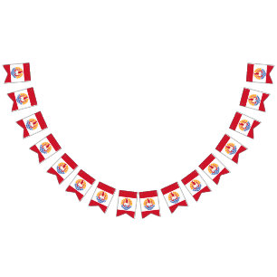 Bannière du drapeau de la Polynésie française