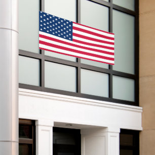 Bannière du drapeau patriotique américain USA