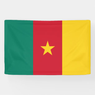 Bannière du drapeau patriotique camerounais