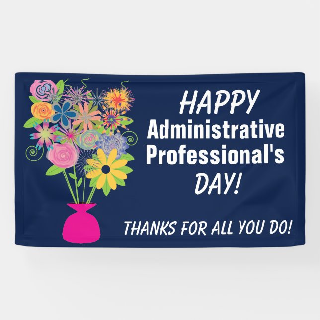 Bannière du jour du professionnel administratif (Horizontal)