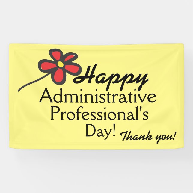 Bannière du jour du professionnel administratif (Horizontal)