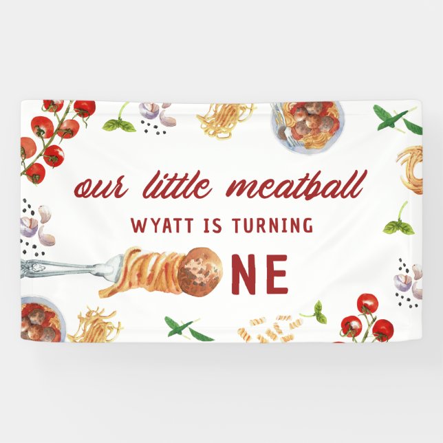 Bannière du premier anniversaire de Little Meatbal (Horizontal)