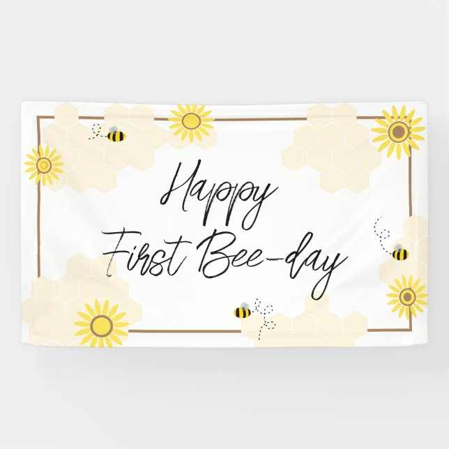 Bannière du premier jour d'abeilles (Horizontal)