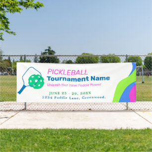 Bannière du tournoi de Pickleball
