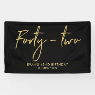 Bannière du World Party Gold & Black 42th Birthday