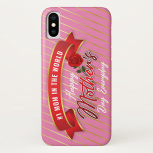 Bannière élégante Bonne fête des mères Coque iphon