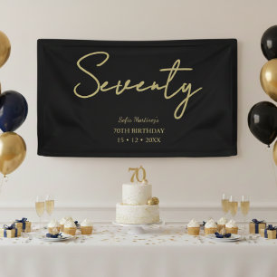 Bannière élégante de fête d'anniversaire soixante-