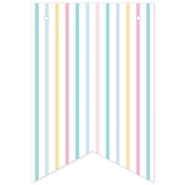 Bannière en bande arc-en-ciel Pastel (Premier drapeau)