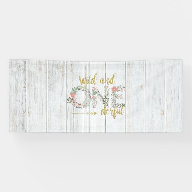Bannière en bois sauvage et impensable (Horizontal)