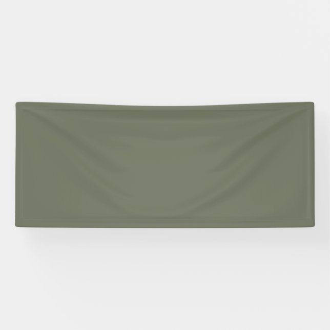 Bannière en tissu personnalisé vert mousse (Horizontal)