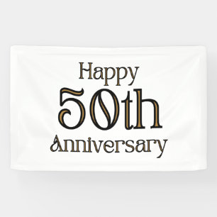Bannière en vinyle 2,5x4 pour 50e anniversaire