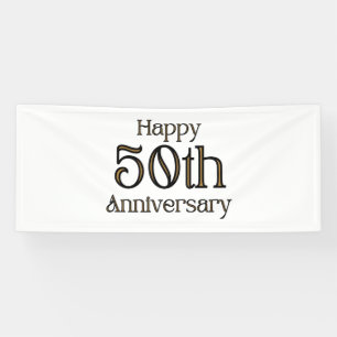 Bannière en vinyle 2,5x6 pour 50e anniversaire