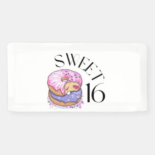 Bannière en vinyle 2x1 pour Sweet 16