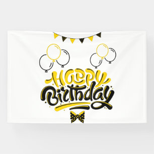Bannière en vinyle 4x6 pour joyeux anniversaire
