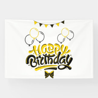 Bannière en vinyle 4x6 pour joyeux anniversaire