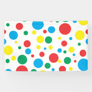 Bannière en vinyle Pois coloré
