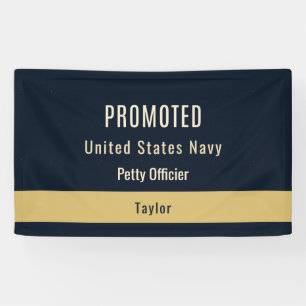 Bannière en vinyle pour promotion militaire 3' x 5