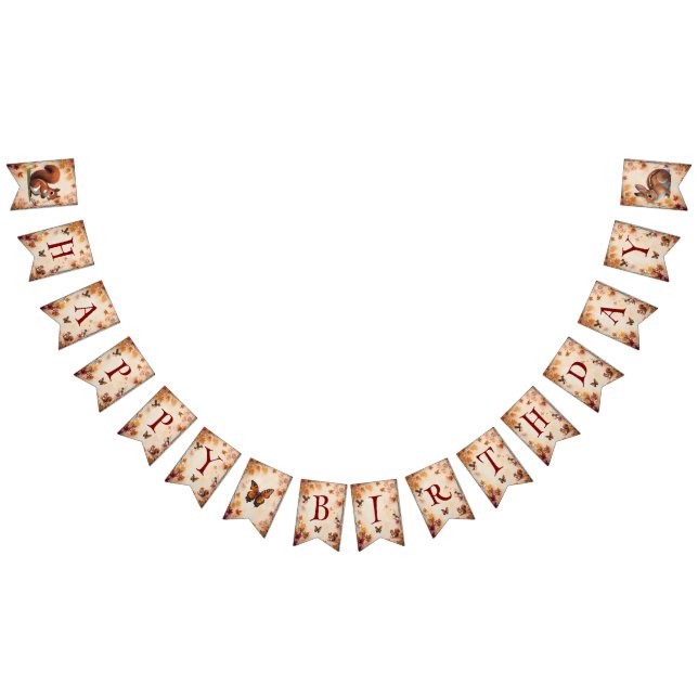 Bannière Enchantée Bois Animaux Bund (Tout)