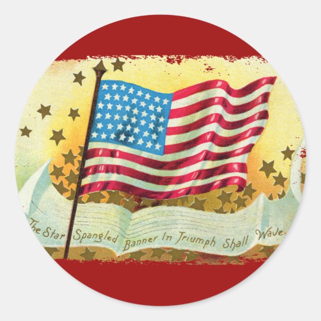 Bannière étoilée Stickers Drapeau américain (Devant)