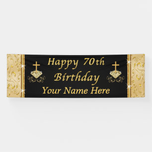 Bannière étonnante de 70e anniversaire CHRISTIAN