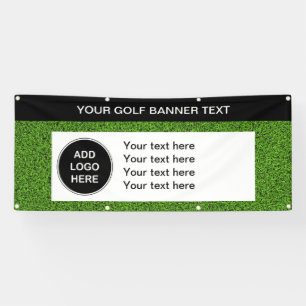 Bannière extérieure de logo d'industrie de golf