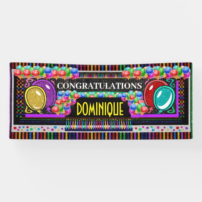 Bannière Félicitations 6 Pieds (Horizontal)