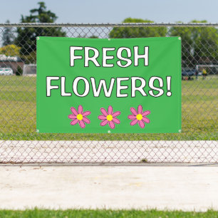 Bannière Fleurs fraîches