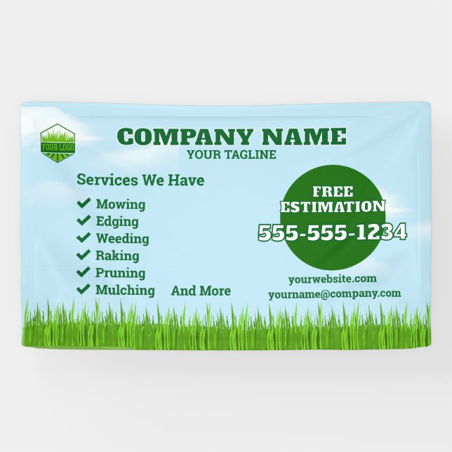 Bannière Gardener Lawn Care and Maintenance (Horizontal)