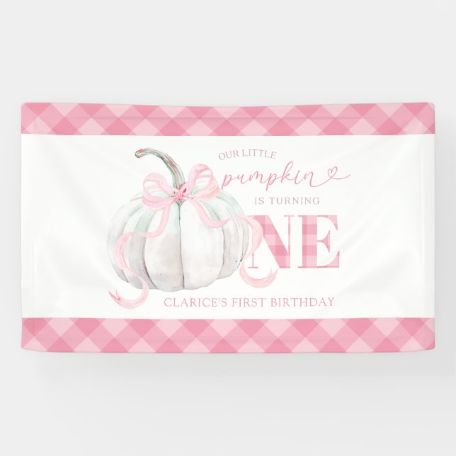Bannière grande anniversaire citrouille préparatoi (Horizontal)