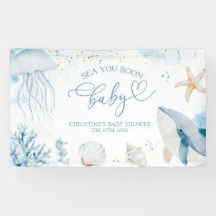 Bannière Grande Océan Mer Vous Bientôt Été Baby Sh