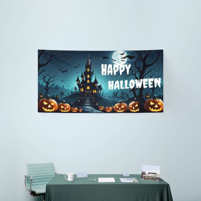 Bannière Halloween Personnalisée, Goth Nocturne Fr (Salon professionnel)