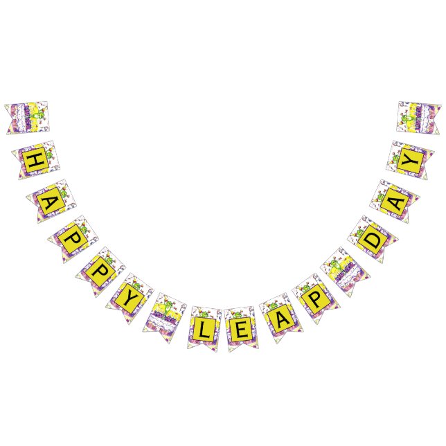 Bannière HEUREUSE de JOUR INTERCALAIRE (Tout)