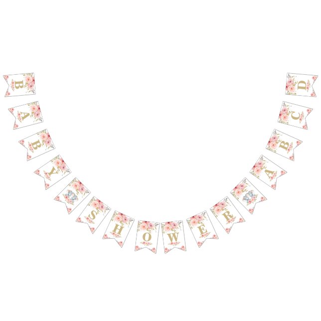 Bannière Indicateur de Baby shower des jumeaux élé (Tout)
